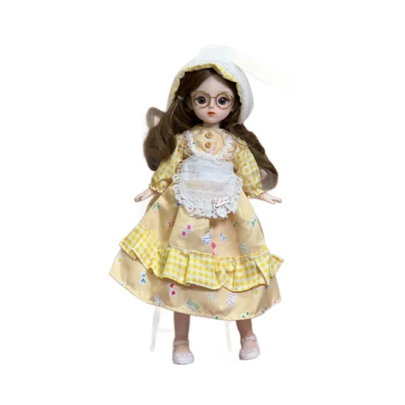 12inch Bjd Dolls For Kids Girls Diy Jointed Face Doll 30cm With Dresses Clothes Dres Kids Toys For Girl Gifts