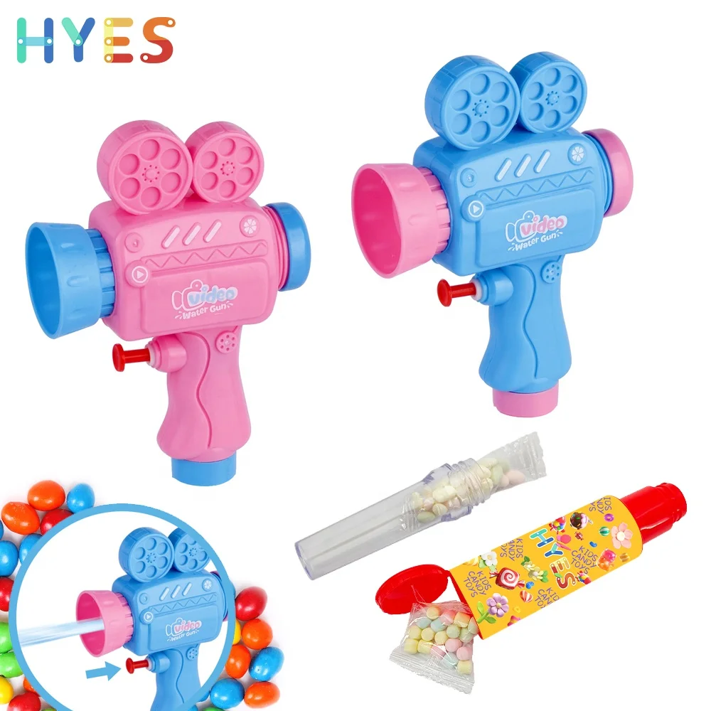Huiye Video Water Gun Candy Toys Summer Outdoor Water Gun Games Candy Toys With Tube Pool Beach Shooting Candy Toys For Children