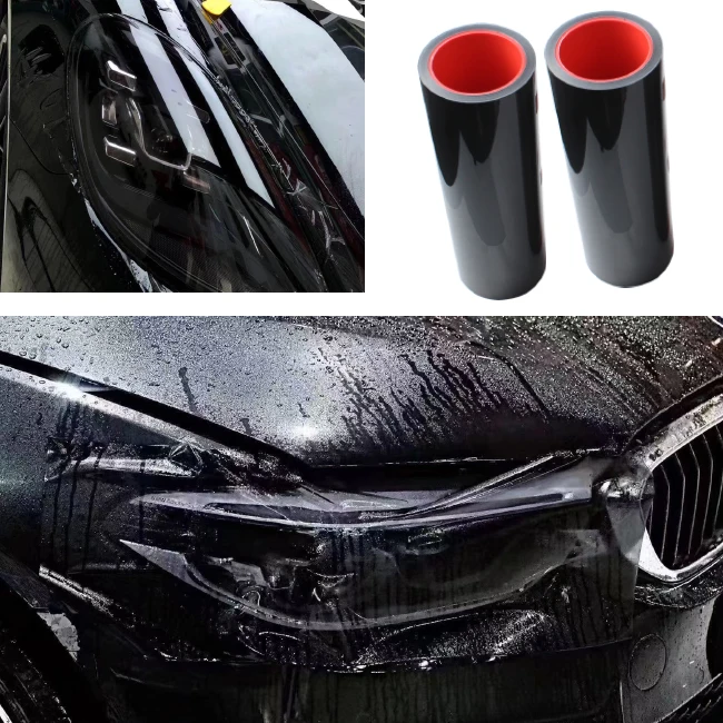 0.3*15m Car Headlight Film PPF TPU TPH Black Tint Taillight & Headlight Lamp For Car Headlamp Protective Light Film