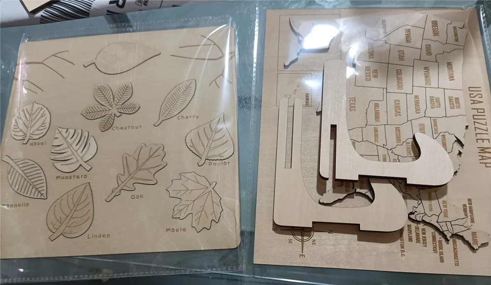 wholesale education toy puzzle wooden world maps