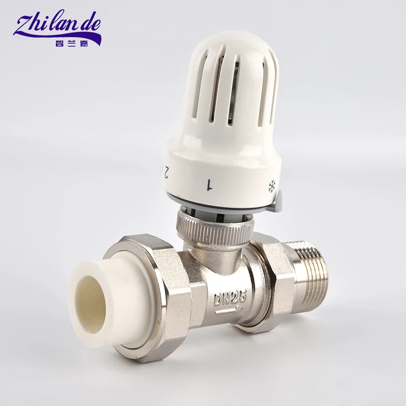 1.6Mpa латунь ppr умный термостатический радиаторный клапан для самая высокая температура нагрева conmostatic клапан