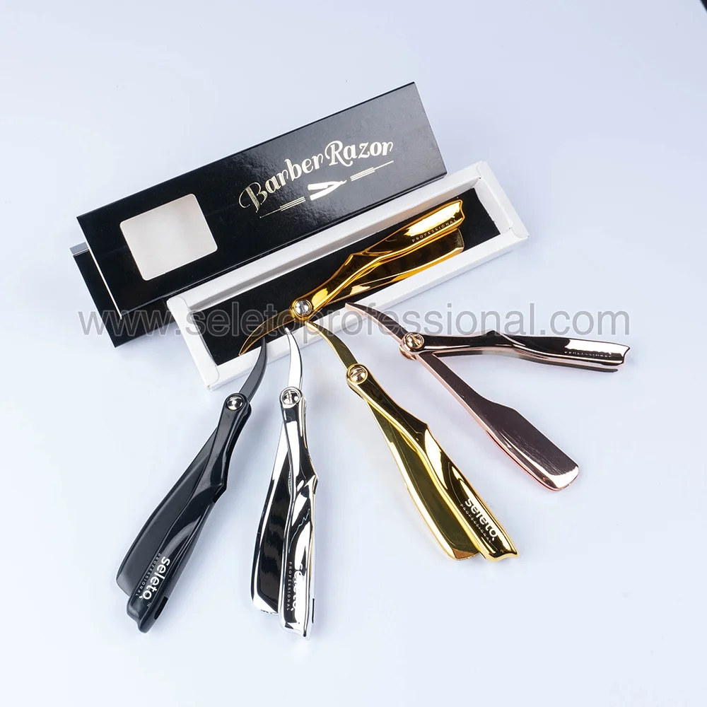 Baber Professional Vintage Barber German Fine Straight Razor Cutting Edge Pin Shaving Razor With Logo