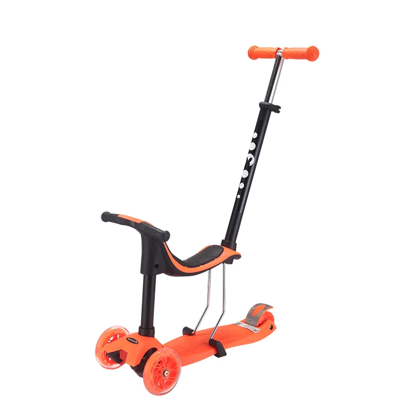 Foot Scooter High Quality Multi-functional 4 In 1 with Removable Seat 4 Light Wheel Kids Toys Foot Scooter