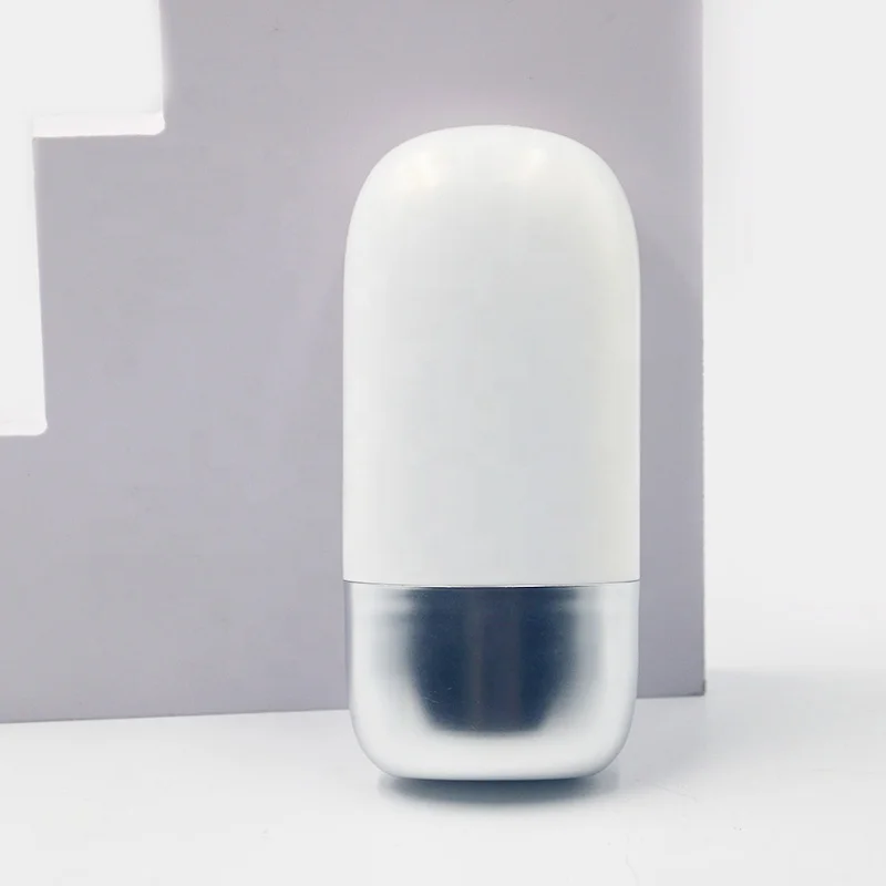 Manufacturer Supplier Low Price Plastic HDPE LDPE Square Squeeze Empty Bottles BB Cream Tube Sunscreen Container  Egg Shape 50ml