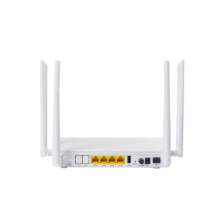 Dual Band gpon wifi router  gepon customized ports 5dBi 4 antennas onu ac ftth  xpon wifi router xpon gepon onu