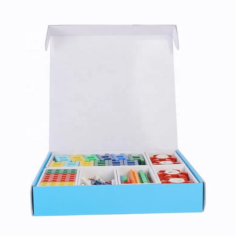 Custom Paper Corrugated Cardboard Paper Box Packaging Box For Toy Building Blocks in a variety of colors