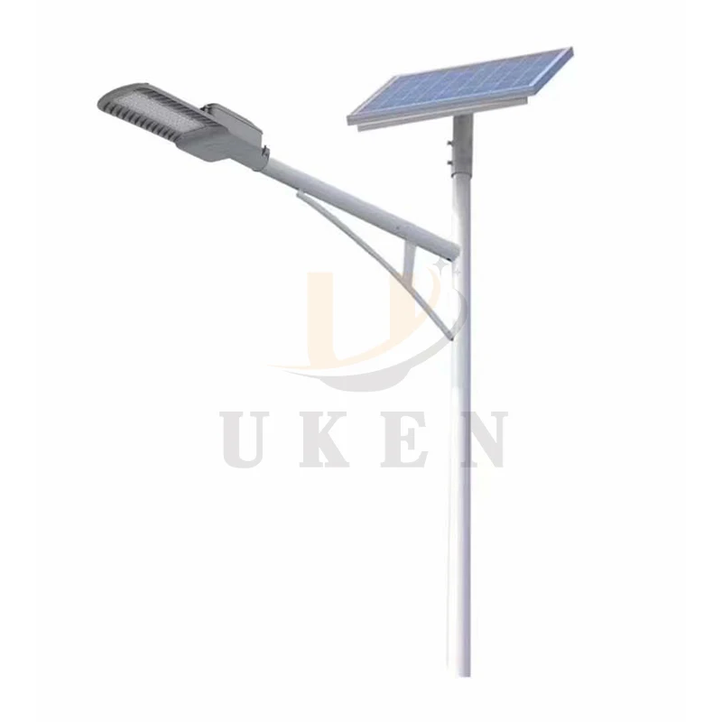 All In Two Street Lamp Set Price 5000 Watts Solar Panel with Pole Battery Housing Led Split Solar Street Light