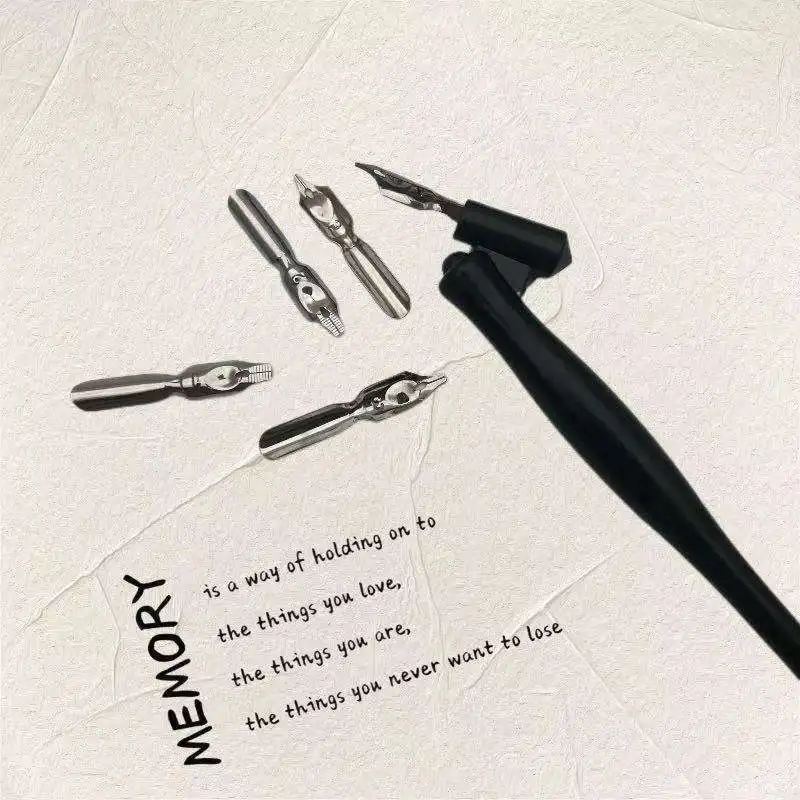 Plastic Calligraphy Oblique Pen Nib Holder adjust for different size nibs Comic Dip Pen Nib Holder