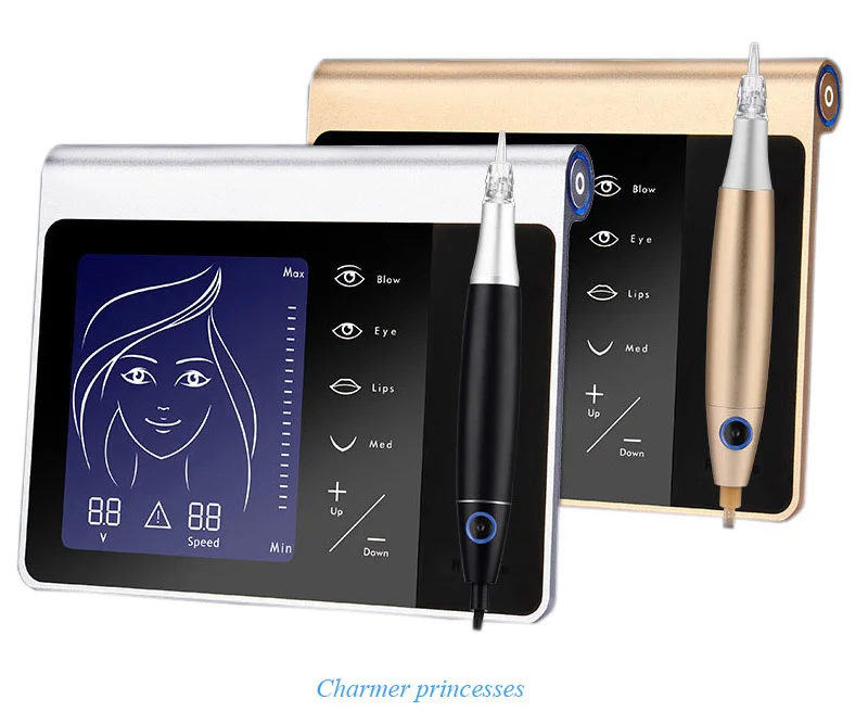 Charmer Princesses Semi Wireless Digital Rechargeable Microshading Eyebrow lip Microblading PMU Permanent Makeup