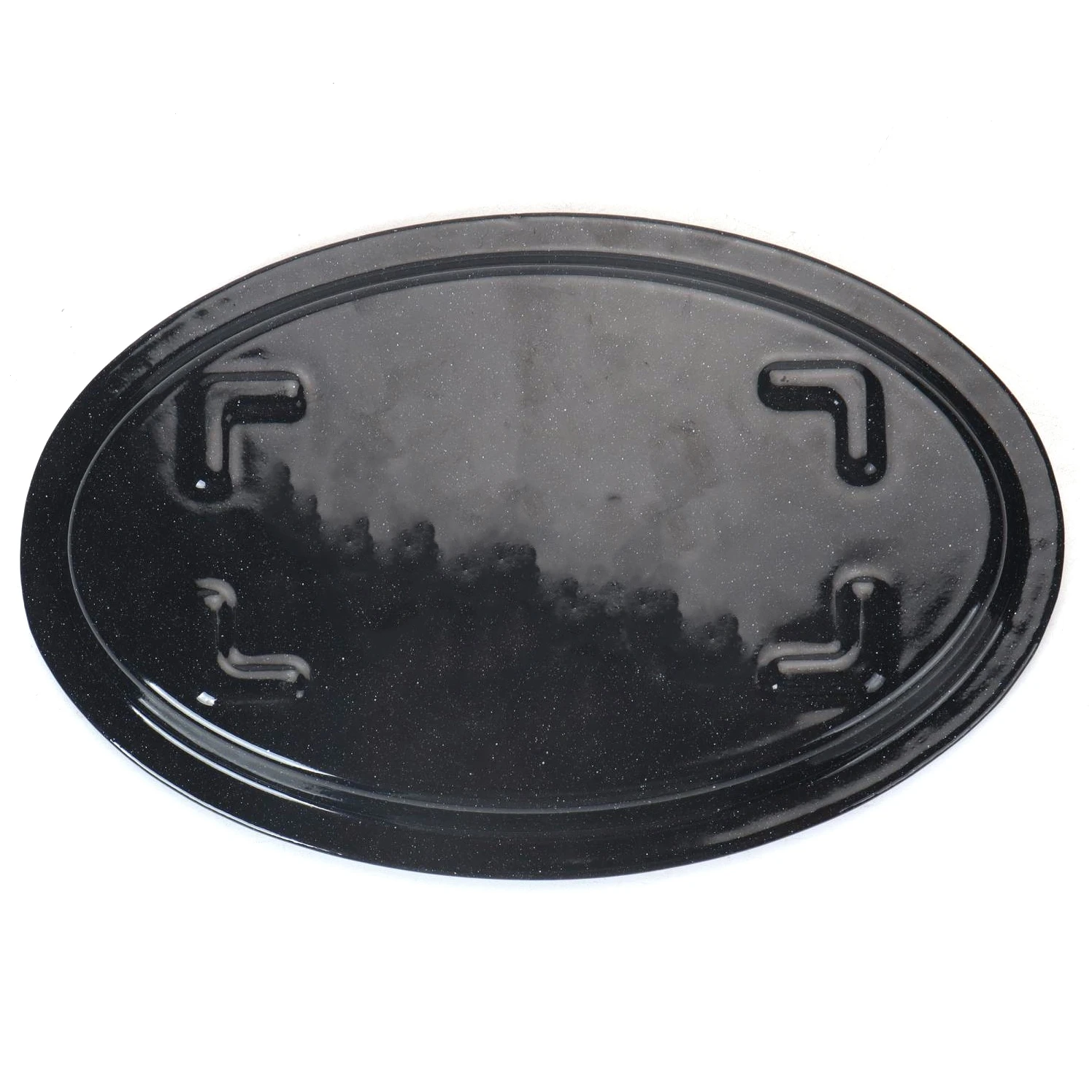 Cast Iron Oval Sizzler Sets Hot Serving Dish Steak Frying BBQ Roasting Baking Mini Grill Plate With Wooden Tray