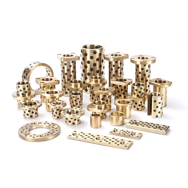 Wholesale Bearing Copper Linear Bush Sleeve Oil-free Brass Sliding Solid Graphite Bushes Bronze Bushing