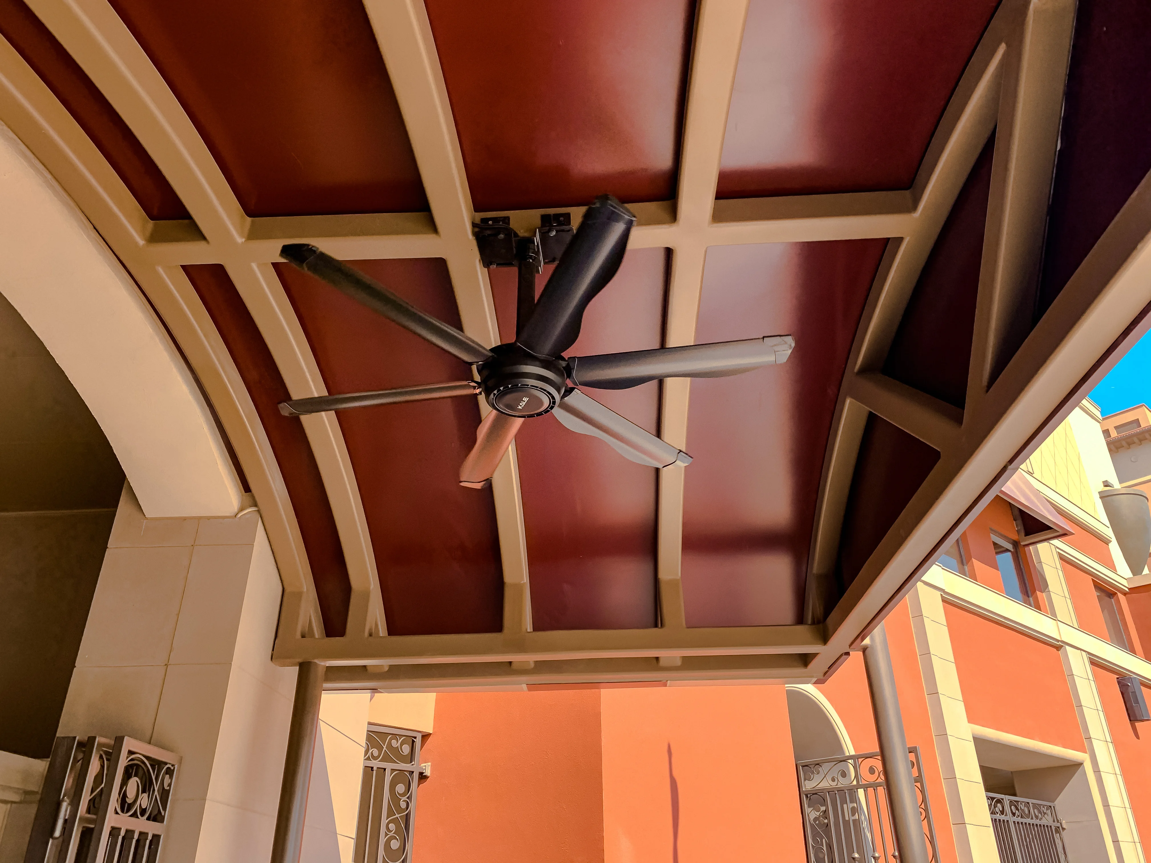 Kale Fans 10 Feet Air Cooling HVLS Ceiling Fan for Outdoor Ventilation