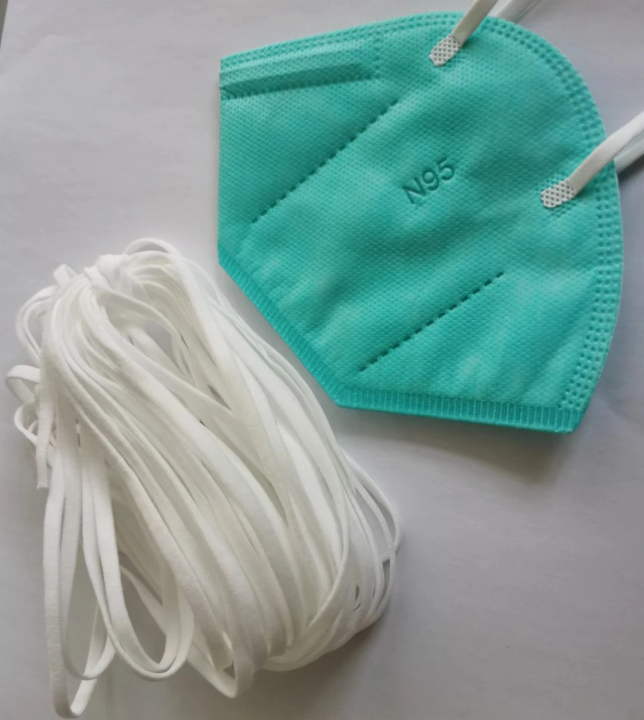 3.5mm/5.0mm white black colourful  flat elastic ear band for N95 facemask raw material