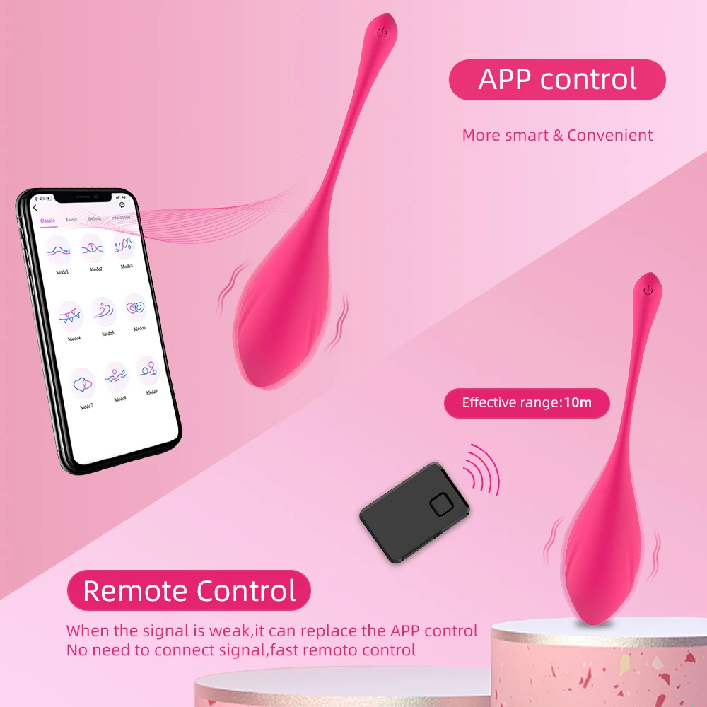 APP Remote Control Vibrator Egg 9 Frequency Vibration Sex Toys Masturbator G-dot Tadpole Egg Bomb Vibrator 2022 Brand New CN;GUA