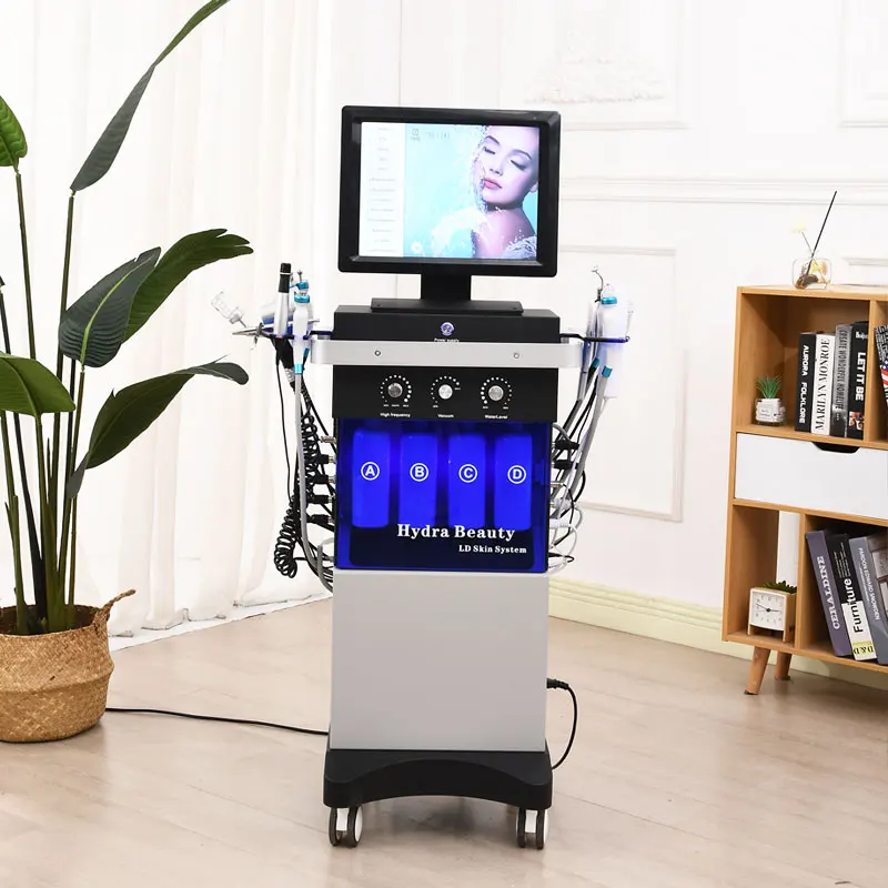 14 In 1 Oxygen Jet Portable Hydra Hydrofacial Facial Treatment Deep Cleaning Machine Beauty Salon Equipment Hydra Machine