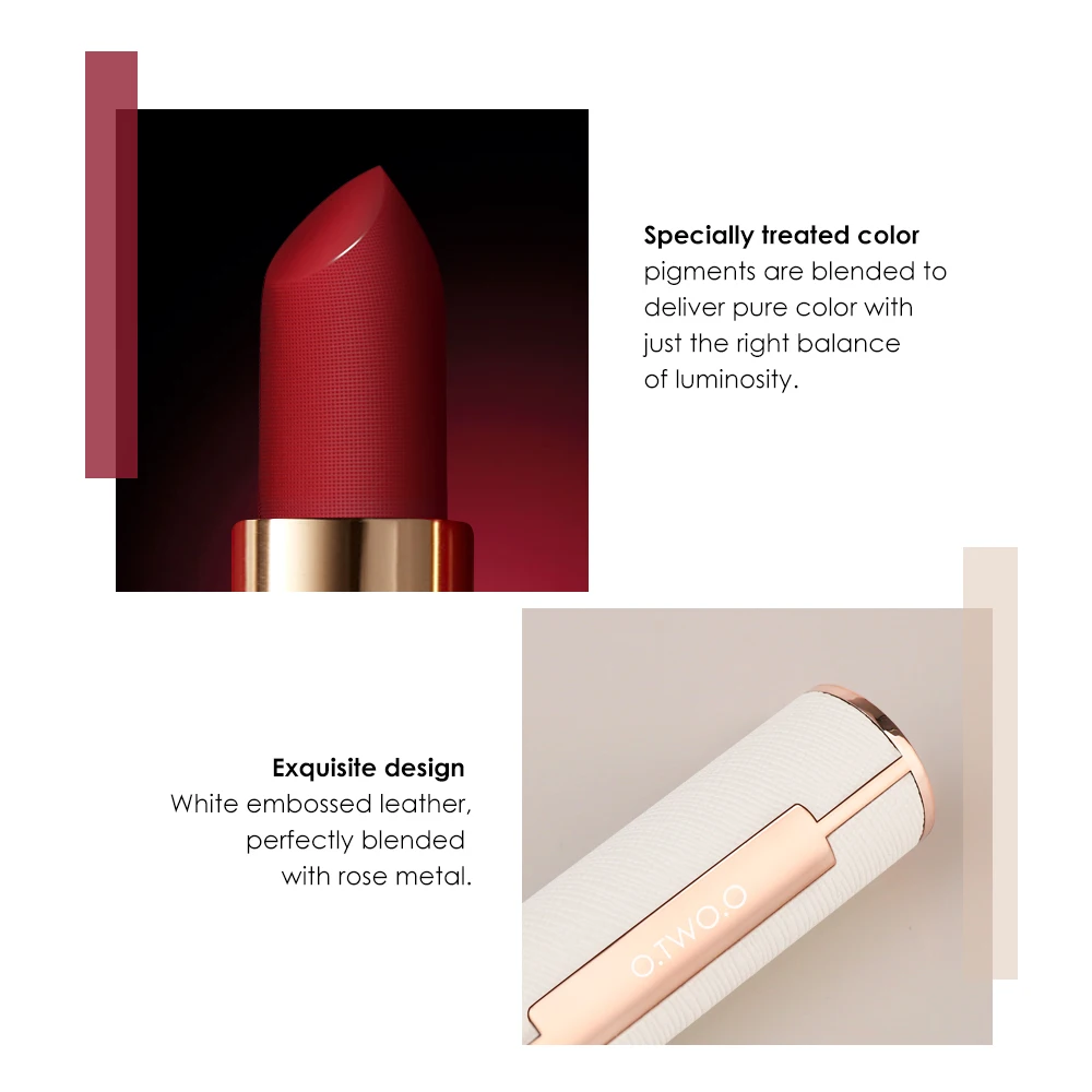 O.TWO.O Factory Direct Sale Makeup Organic Lipsticks Matte Lipstick