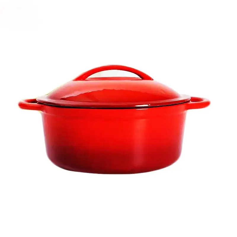 Cookercool Kitchen Cookware Enamel Food Dish Enamelled Cast Iron Casserole Cooking Pot With Lid