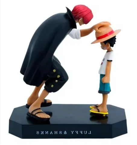 Japanese Anime Figure 1 piece Luffy and Shanks Figure model toys for children gifts