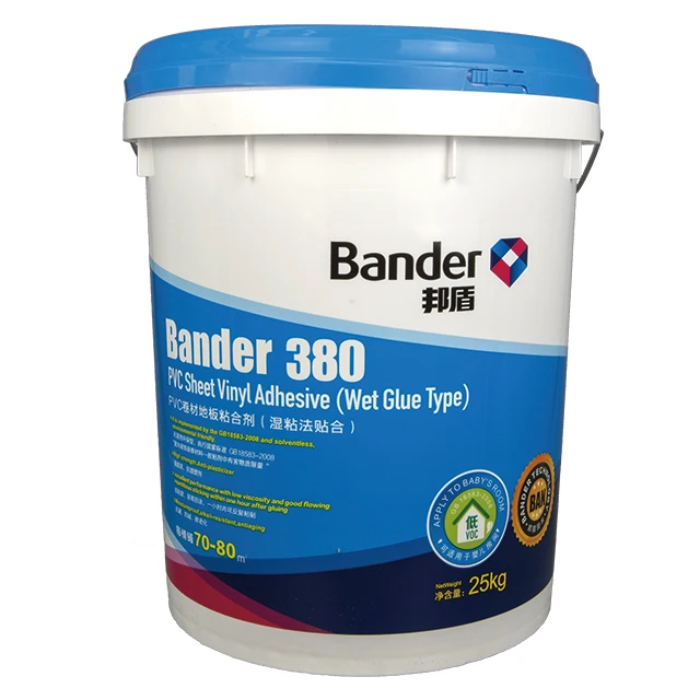 380A-11#High Strength Elastic PVC Flooring Adhesive for size 25KG PVC Flooring Glue