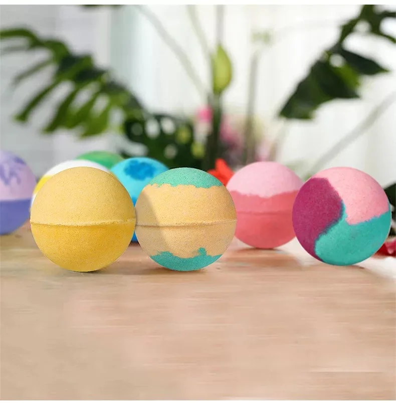 Natural Fragrance Bath Bombs Bubble Skincare Skin Rejuvenation Essential Oil Bubble Fizzy Bathbombs Handmade Soap Bombe De Bain