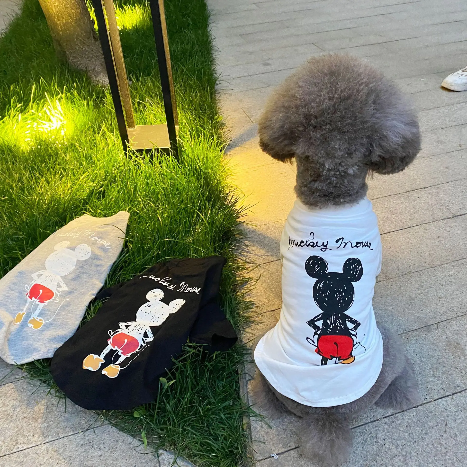 Pet parent-child outfit summer fashion T-shirt dog and owner matching clothes