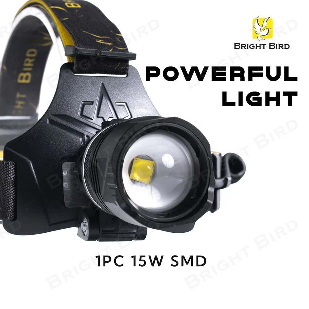 Bright Bird 1200 Lumens Led Work Head Light Adjustable Led Headlamp Flashlight Outdoor Camping High Power Headlamp