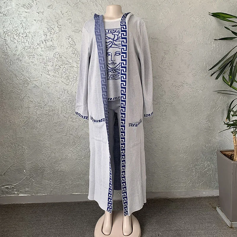 2021 Winter Track Suit for Women Fashion Solid Color Three Piece Set Ladies Suits Womens Suits