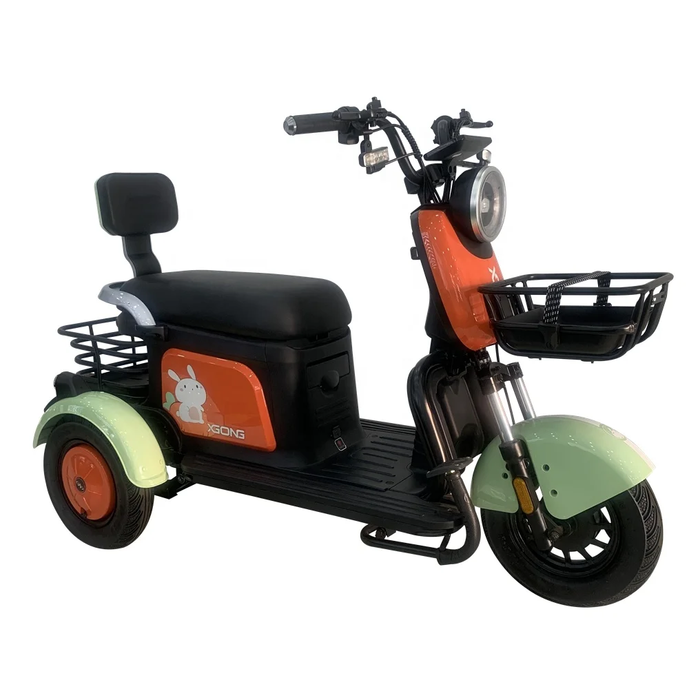 Wholesale Electric Adult Pedal Tricycle 3 Wheel Electric Bicycle 500W Fat Tire Mini Scooter