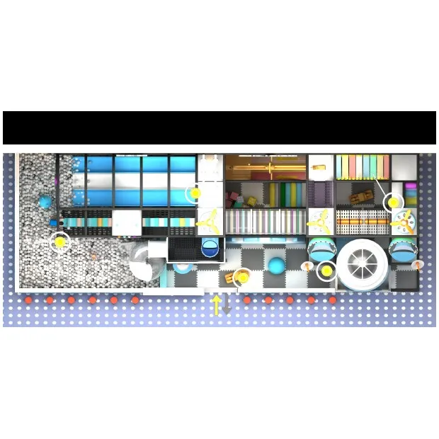 Space theme children play area commercial soft play ball pits slide kids indoor playground