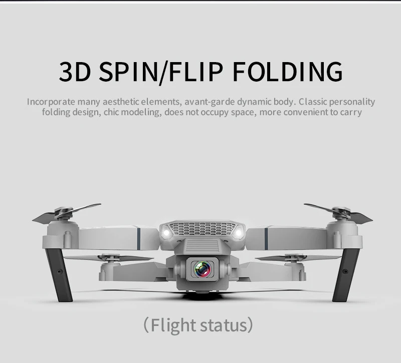 E88 Pro Foldable UAV 4K HD Aerial Photography Drone Optical Flow Drone