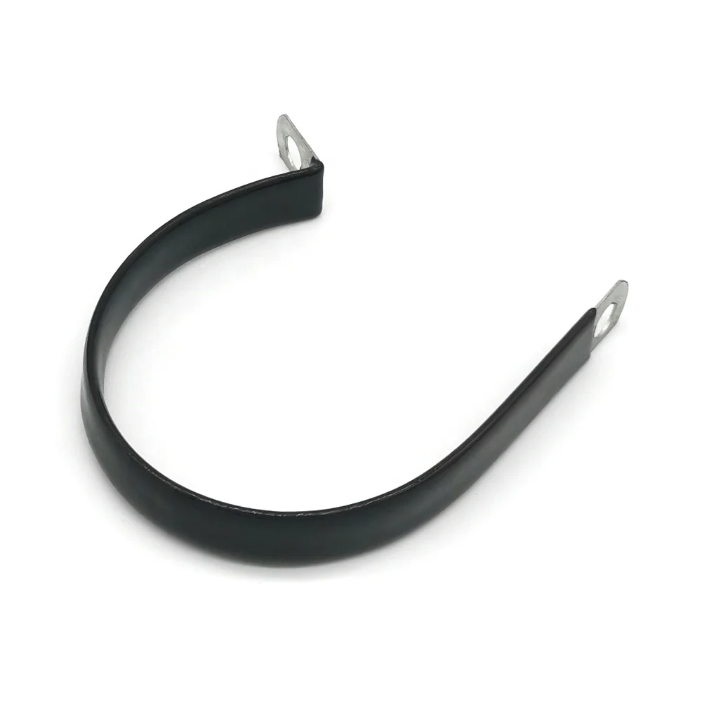 36mm Dia Steel Hose Clip R Hose Clamp 20mm Bandwidth Rubber Lined P Clips Cable Clip