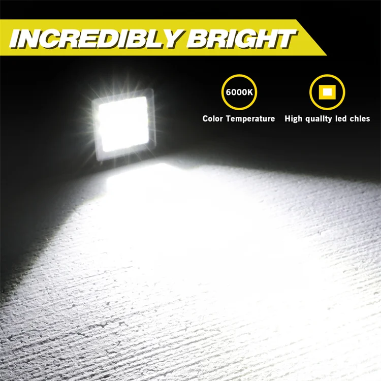 2 шт. 2 дюйма 54 Вт янтарный или белый маленький точечный луч 12 В мотоциклетный светильник