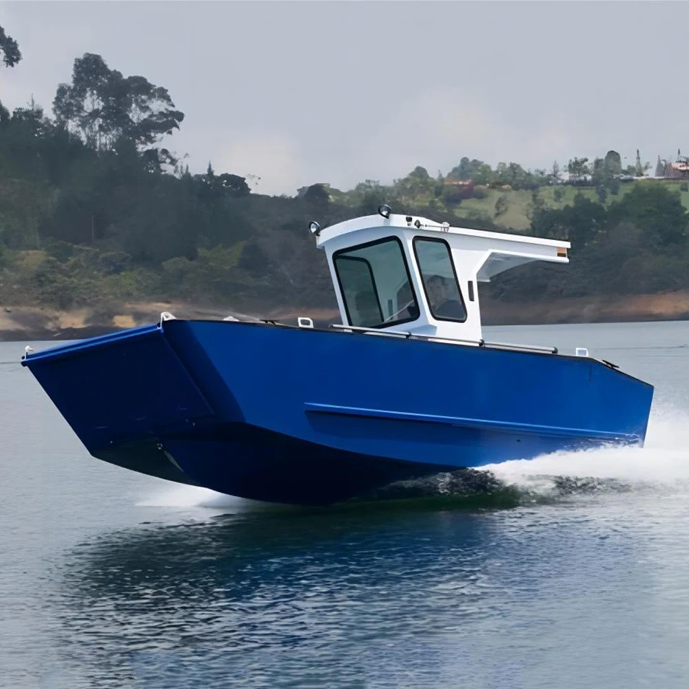 2024 Hot Selling Luxury Electric Motor Yacht Independent Console Aluminum Landing Craft For Carrying All-Terrain Vehicle