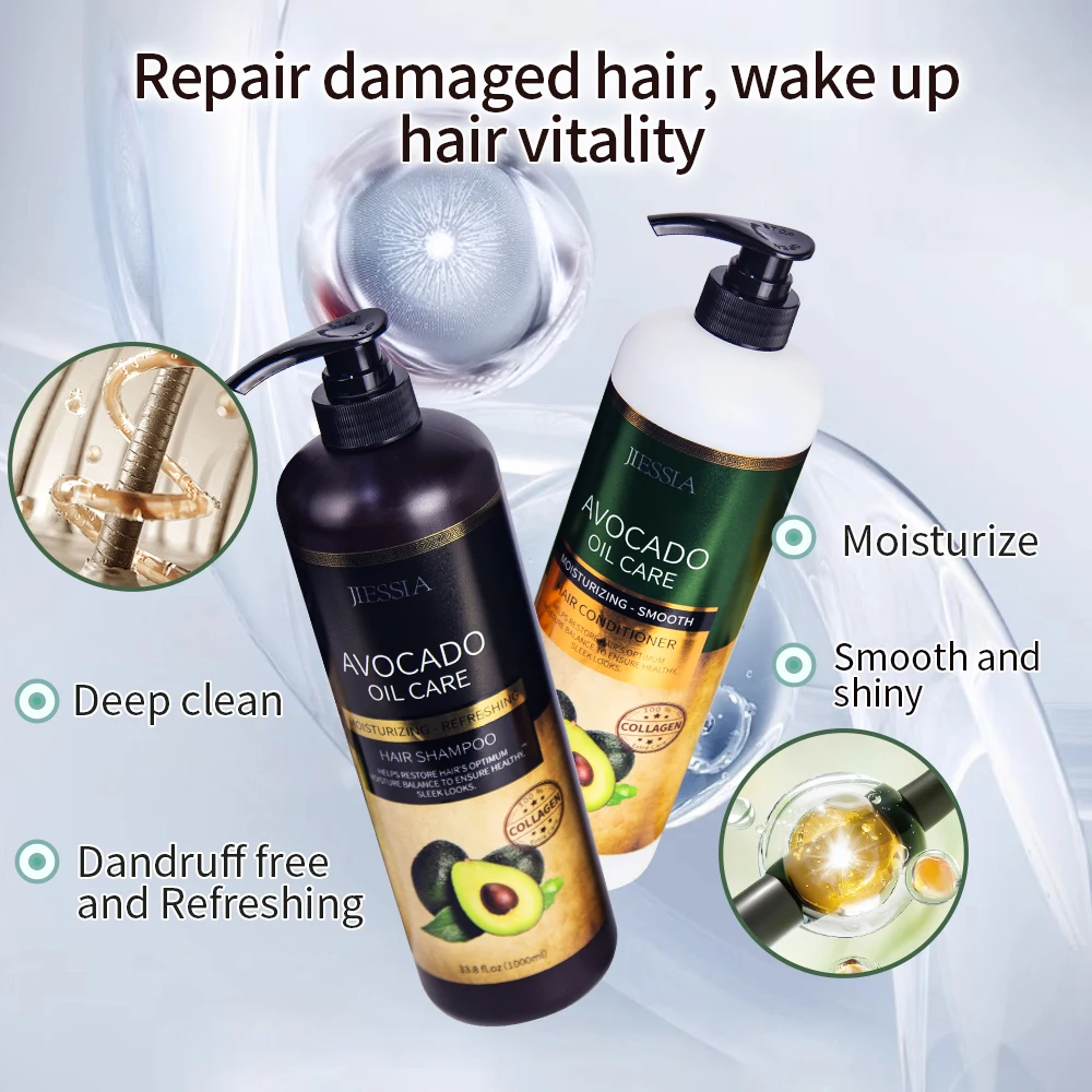 wholesale private label avocado oil hair shampoo and conditioner