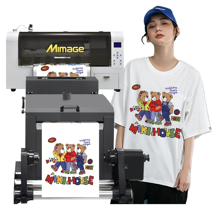 Принтер Mimage brand double XP600/i3200 для печати на футболках ПЭТ-пленке струйный принтер DTF A3 dtf
