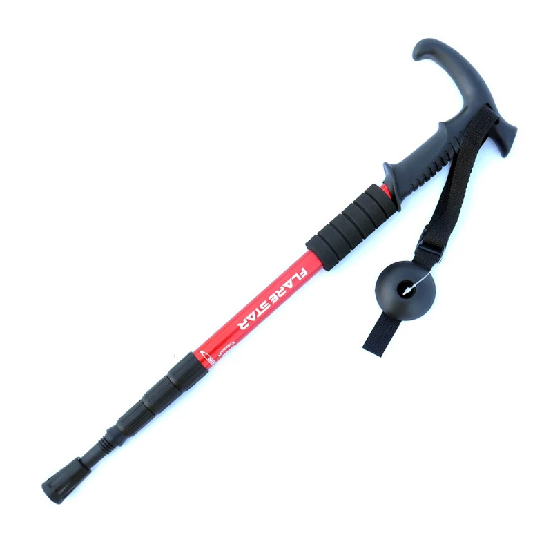 Factory Price Scalable Crutches Are Specifically Designed For Elderly Mountaineers Hikers And Postoperative Patients RED
