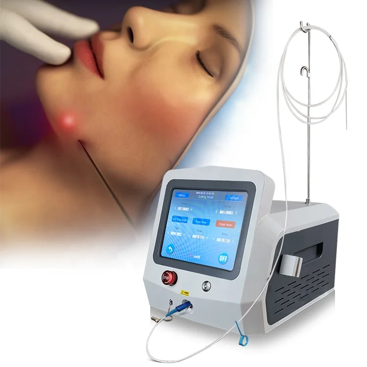 Fat dissolving  980nm lipolysis diode laser machine for sale slimming  lipolysis for commercial  diodo endolaser 980 nm 1470