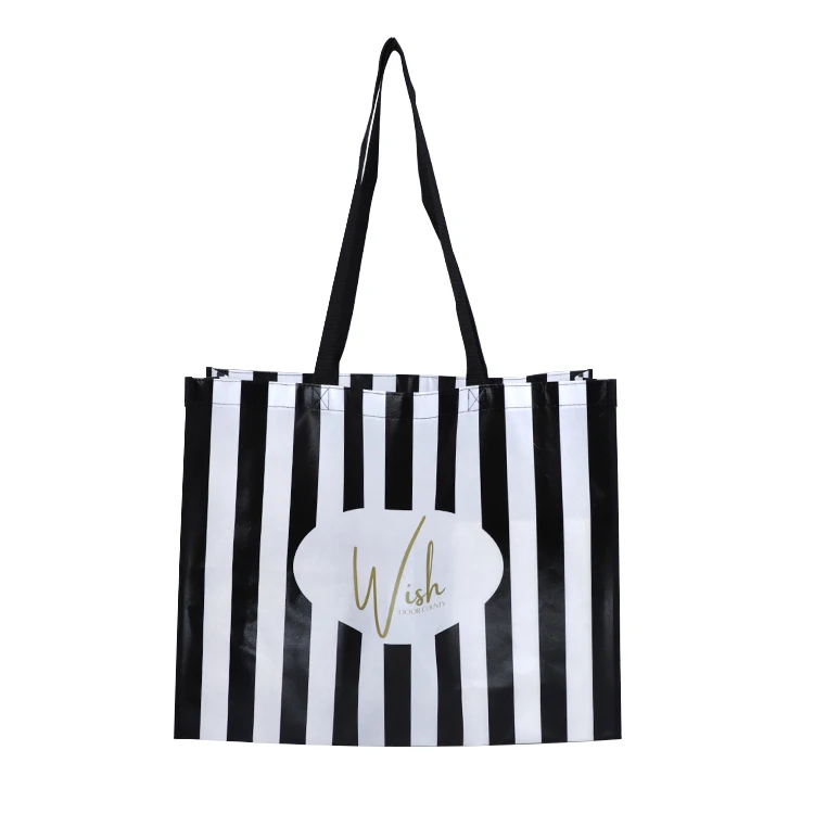 Eco friendly fashion reusable non woven fabric shopping non-woven bag custom logo