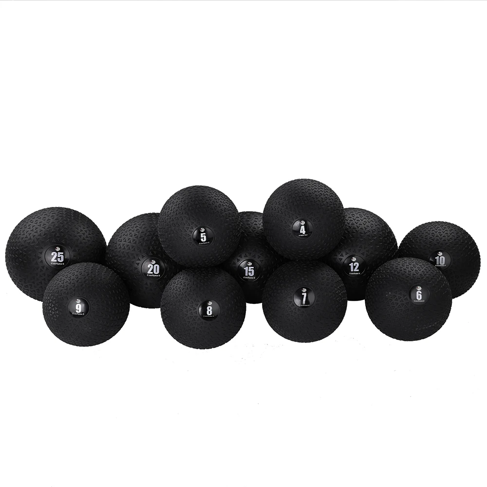 Sand-Filled No-Bounce Heavy Duty Slam Ball Weighted Training Ball Lbs Workout Exercise Fitness PVC Medicine Ball