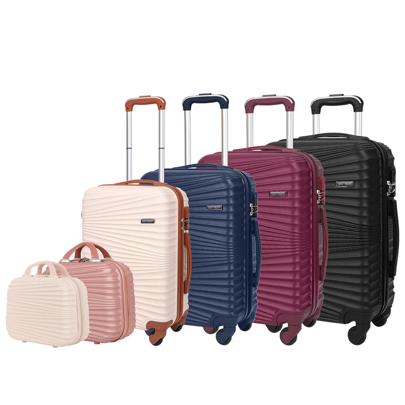 Bojun  Free Customized Logo Hard Shell Wholesale luggage set Trolley Suitcase stable firm Luggage Bag Custom bright Color