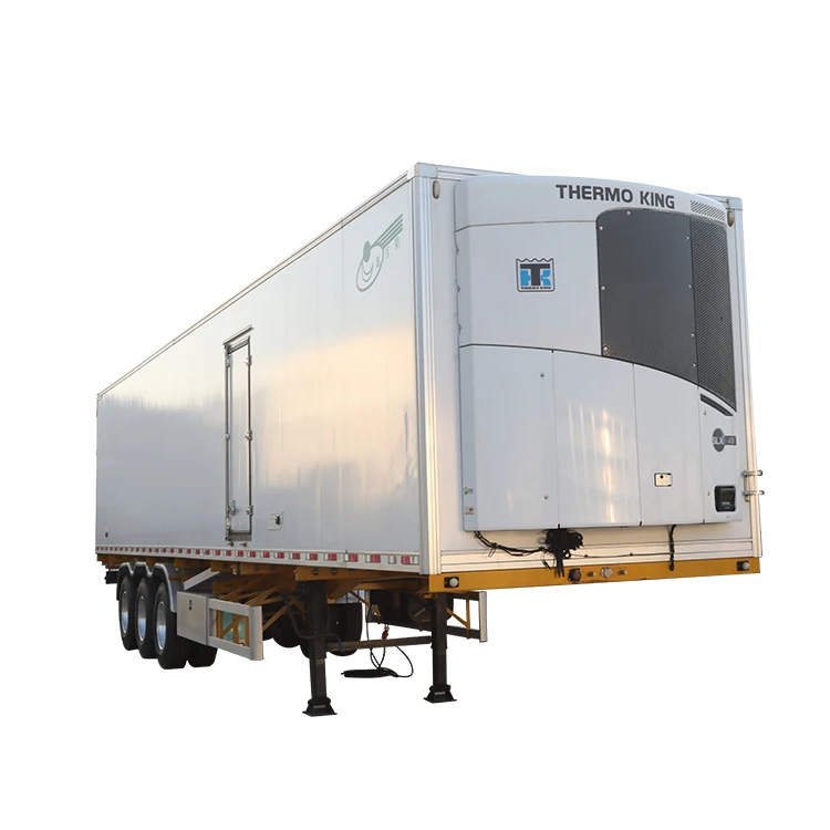 
13m Aluminum Alloy Refrigerated Semi Trailer Mobile Freezer Cooling Trailer for Sale 