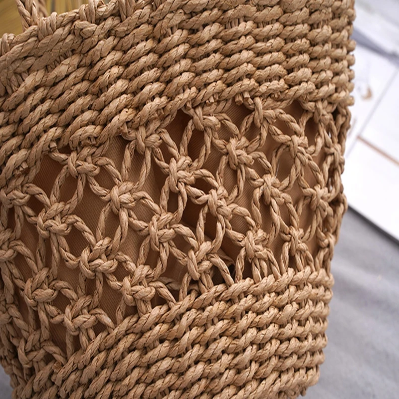 Best Sale Wholesale Summer Straw Bag Moroccan custom logo Straw Bag Basket Bag Summer Straw