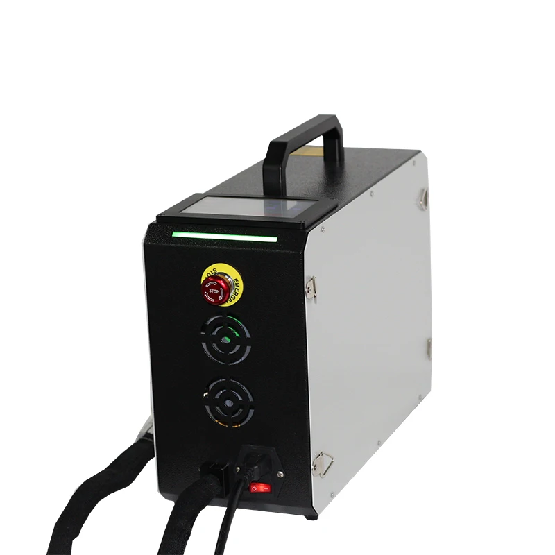 Automatic backpack Fiber laser cleaning machine pulse laser 100w for rust removal and glue removal