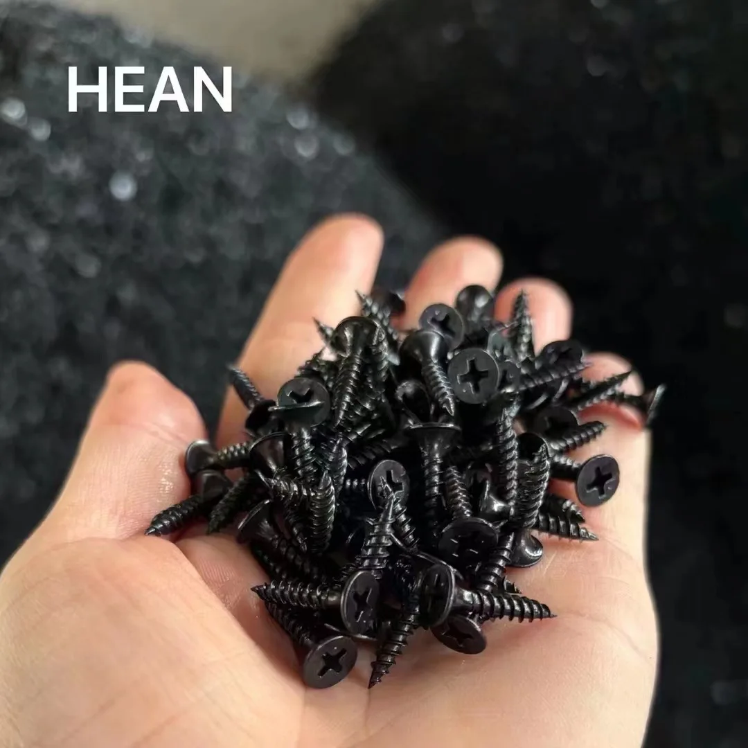 M3.5*25mm Fast attack speed  fine thread black bugle head Dry wall Screws