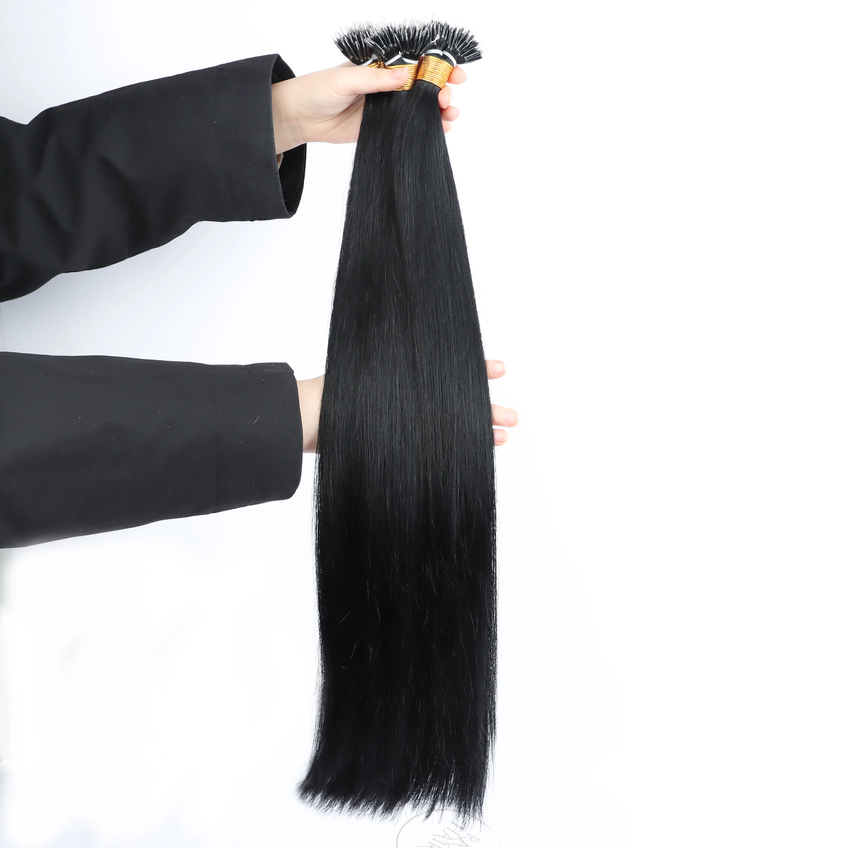 Natural Look Nano Beads Double Drawn Mongolian Virgin Human Hair 26Inch Nano Ring Hair Extension
