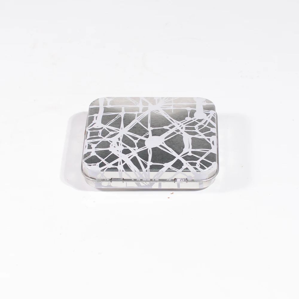 Custom High quality rectangle Food Grade Tin Box Cookie Tea Mini Mint Packaging Metal Tin Box Lovely Candy Chewing Gum Mint Box