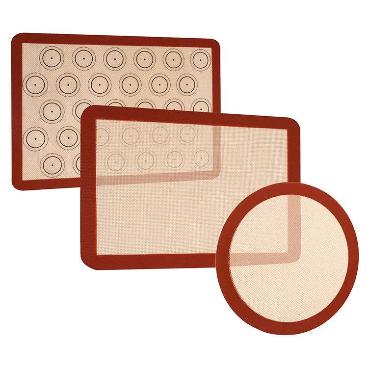 Customized logo colorful cooking mats non-stick reusable silicone baking mat