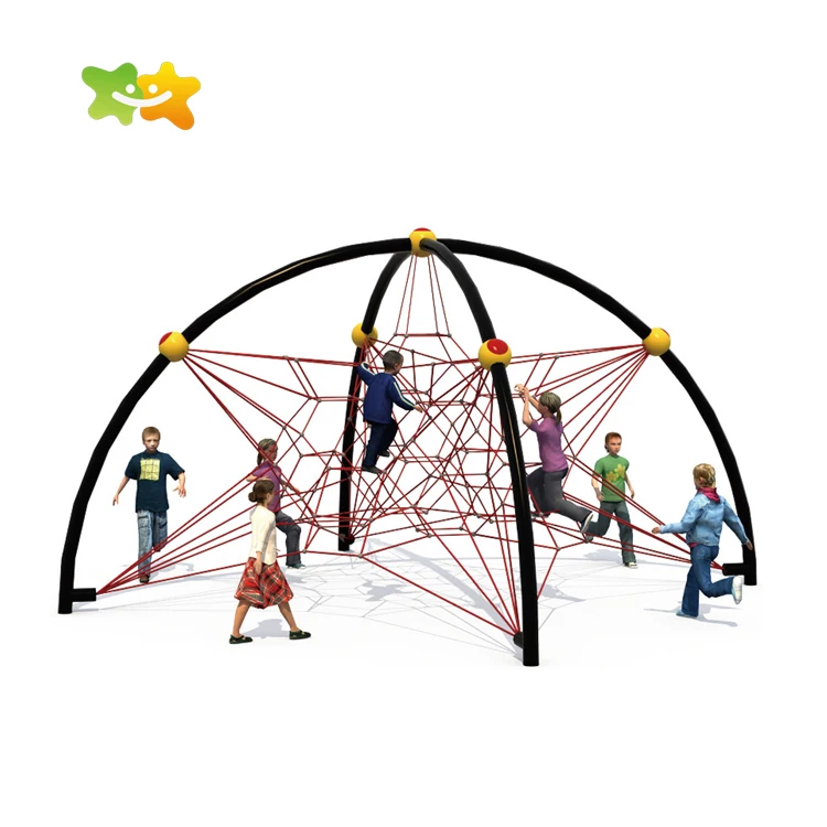 Safety kindergarten Outdoor Rope Climbing Net Playground For Child