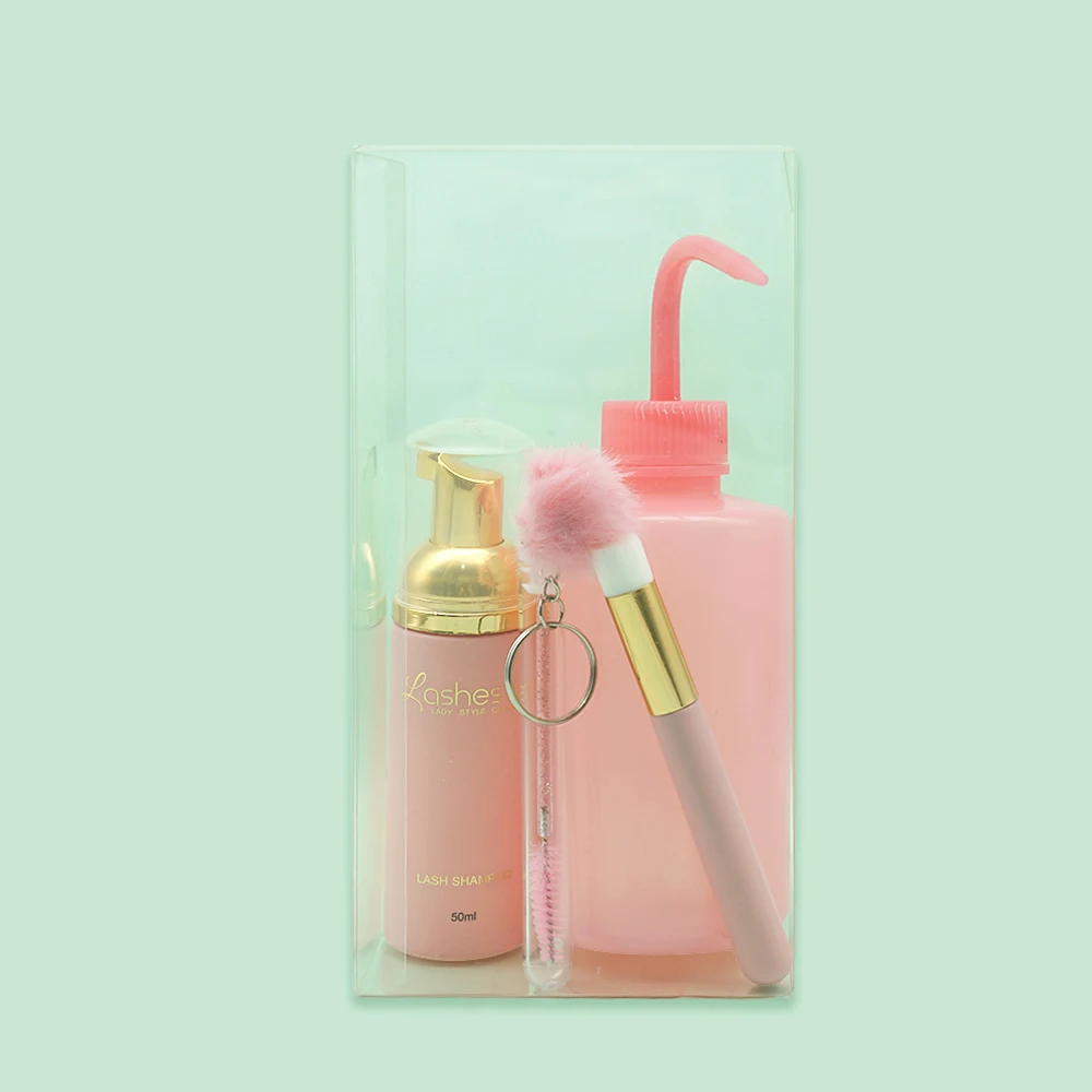Wholesale 30ml 60ml 100ml 150ml Lash Shampoo Kit Vegan Eyelash Cleaning Foam Private Label Eyelash Foam Cleanser Set