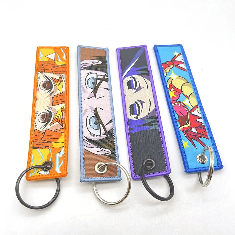 Factory Price Wholesale Cute Anime Cartoon Luxury Personalized Wholesale Custom Keytag Jet Tag Sublimation Keychain